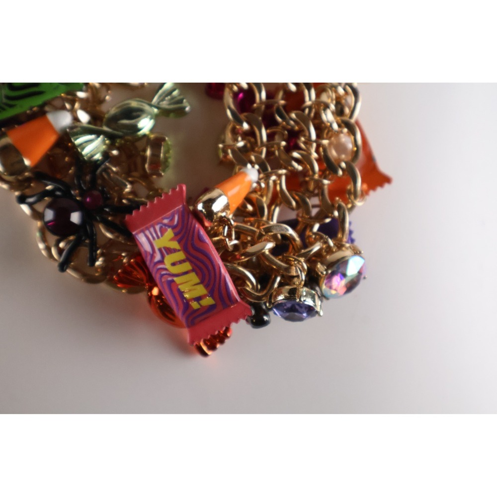 Betsey Johnson Charm Bracelet Halloween Candy Glow in the Dark NWT MSRP 128